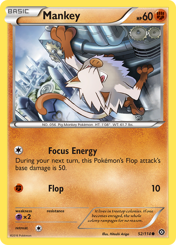 Mankey - Steam Siege SET-52