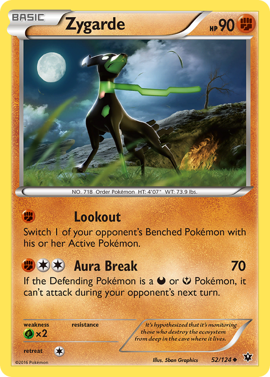 Zygarde (Fates Collide SET) (Pokémon) (Basic) (Fighting) (HP: 90) (Uncommon) (PKM Fates Collide SET-77)