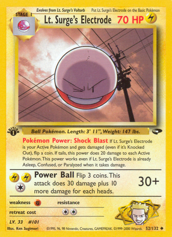 Lt. Surge's Electrode - Gym Challenge SET-52