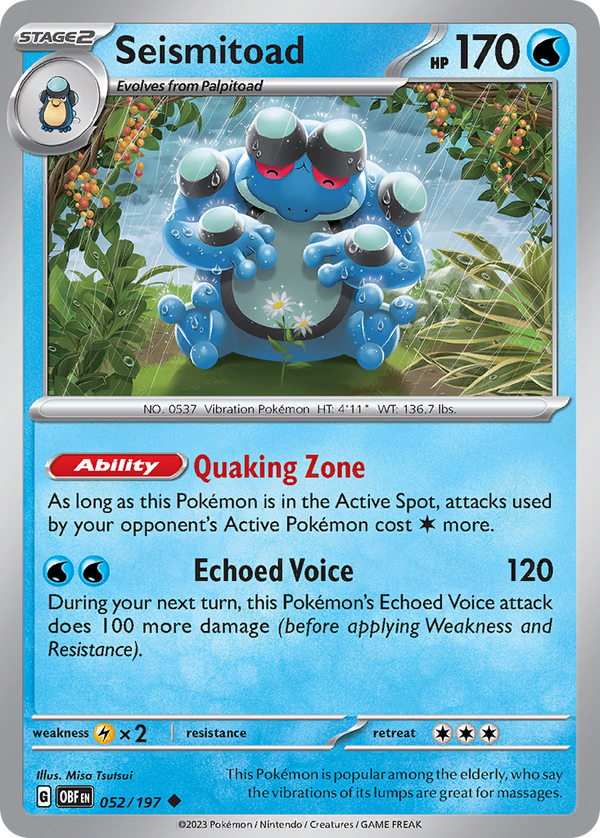 Seismitoad - Obsidian Flames SET-52