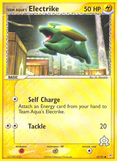 Team Aqua's Electrike - Team Magma vs Team Aqua SET-53