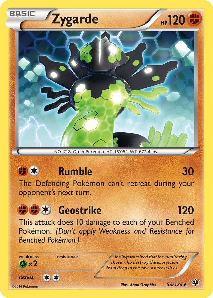 Zygarde (Fates Collide SET) (Pokémon) (Basic) (Fighting) (HP: 120) (Rare) (PKM Fates Collide SET-78)