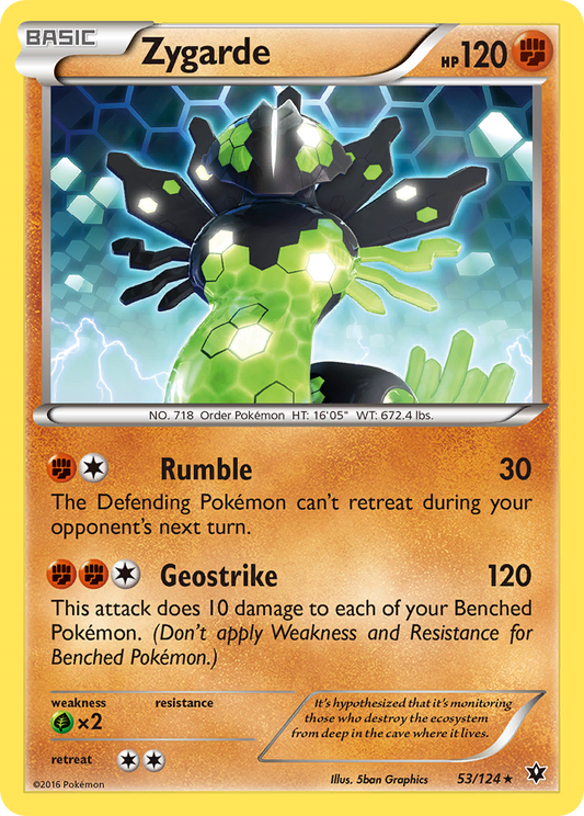 Zygarde (Fates Collide SET) (Pokémon) (Basic) (Fighting) (HP: 120) (Rare) (PKM Fates Collide SET-78)