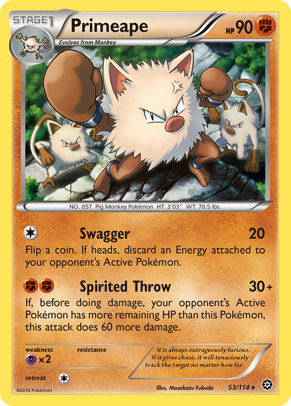 Primeape - Steam Siege SET-53