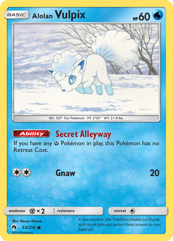 Alolan Vulpix - Lost Thunder SET-53