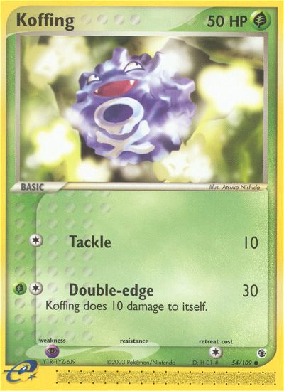 Koffing - Ruby & Sapphire SET-54