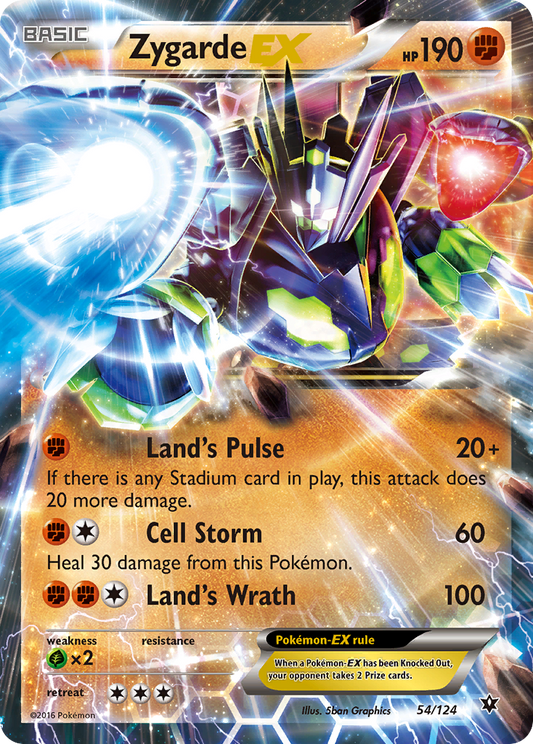 ZygardeEX (Fates Collide SET) (Pokémon) (Basic, EX) (Fighting) (HP: 190) (Rare Holo EX) (PKM Fates Collide SET-79)