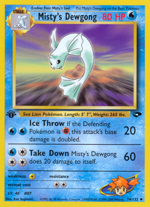 Misty's Dewgong - Gym Challenge SET-54