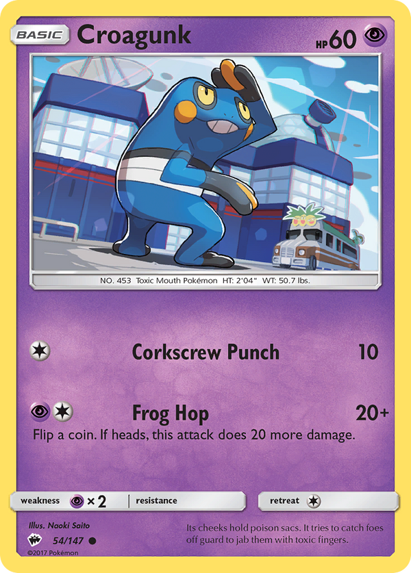 Croagunk - Burning Shadows SET-54