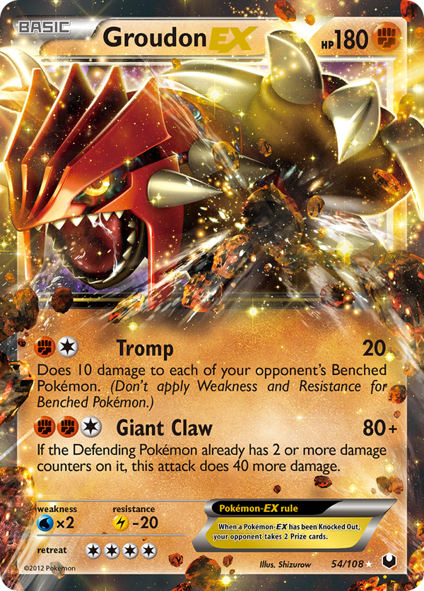 Groudon-EX - Dark Explorers SET-54