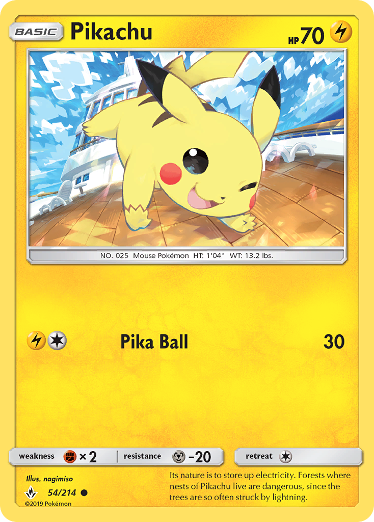 Pikachu - Unbroken Bonds SET-54