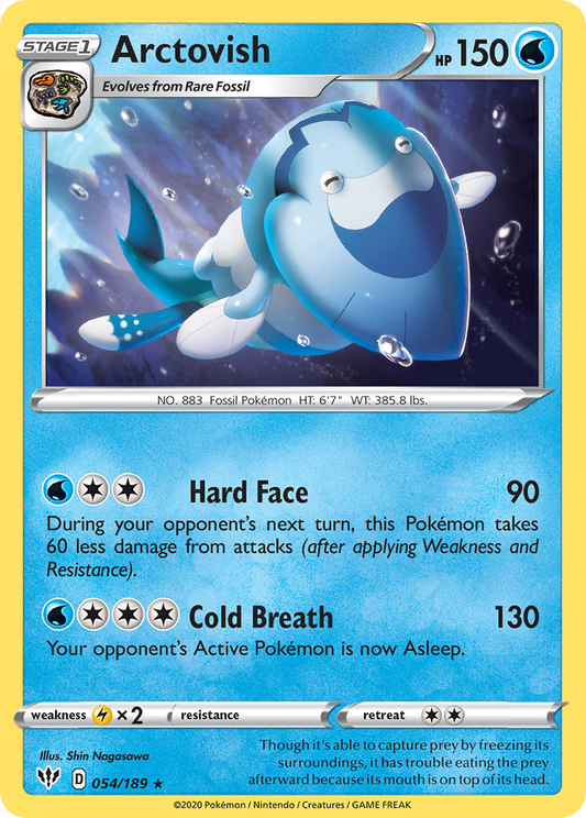 Arctovish (Darkness Ablaze SET) (Pokémon) (Stage 1) (Water) (HP: 150) (Rare) (PKM Darkness Ablaze SET-152)