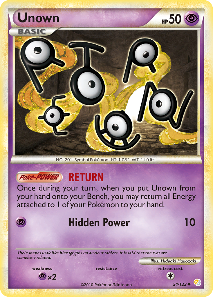 Unown - HeartGold & SoulSilver SET-54
