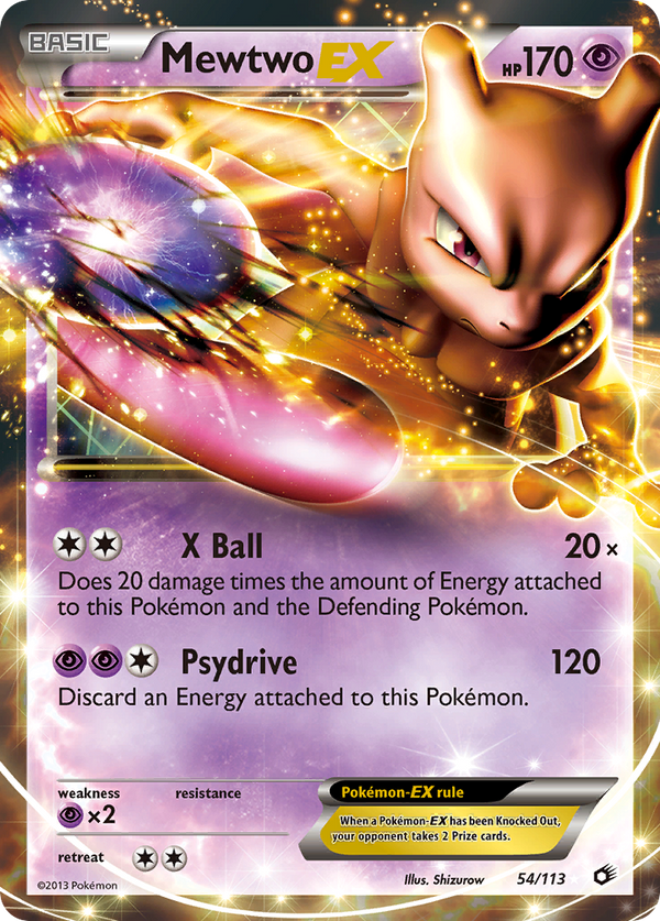 Mewtwo-EX - Legendary Treasures SET-54