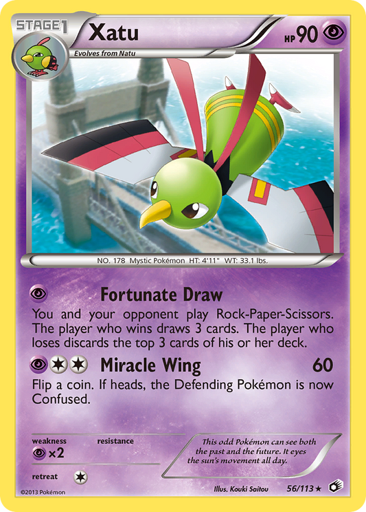 Xatu (Legendary Treasures SET) (Pokémon) (Stage 1) (Psychic) (HP: 90) (Rare) (PKM Legendary Treasures SET-68)