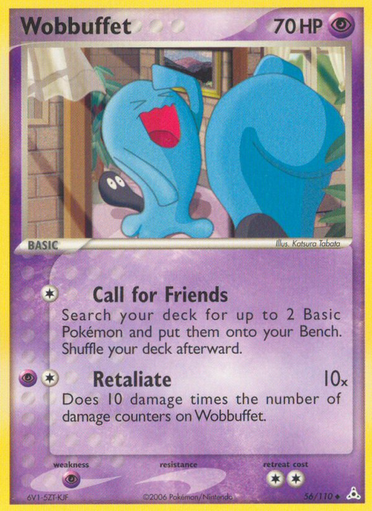 Wobbuffet (Holon Phantoms SET) (Pokémon) (Basic) (Psychic) (HP: 70) (Uncommon) (PKM Holon Phantoms SET-64)