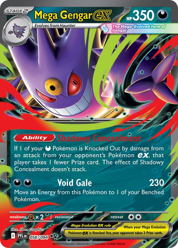Mega Gengar ex - Phantasmal Flames SET-56
