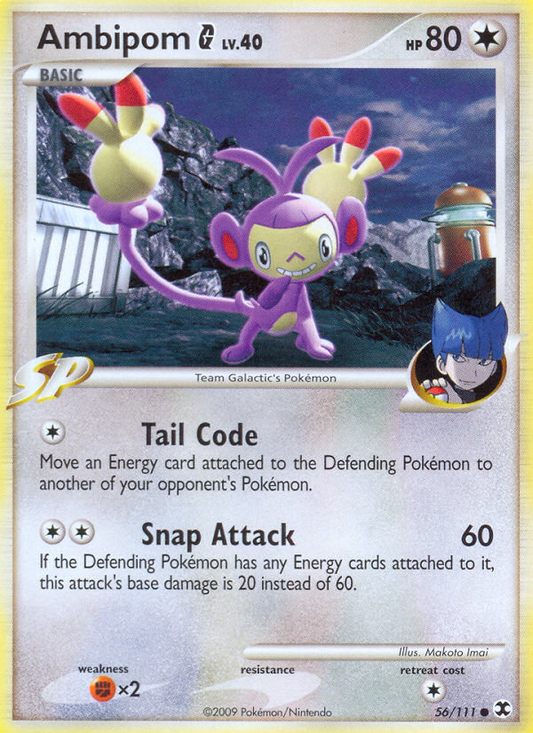 Ambipom G (Rising Rivals SET) (Pokémon) (Basic, SP) (Colorless) (HP: 80) (Common) (PKM Rising Rivals SET-67)