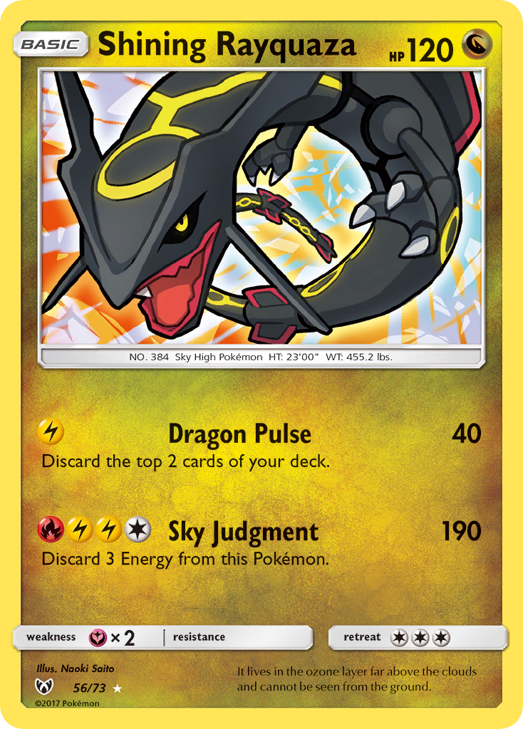 Shining Rayquaza - Shining Legends SET-56
