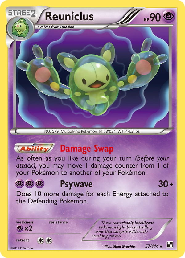 Reuniclus - Black & White SET-57
