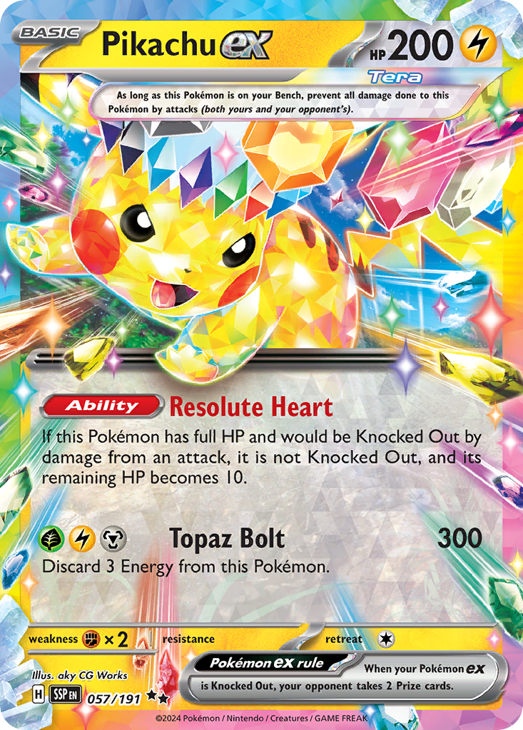 Pikachu EX - Surging Sparks SET-57