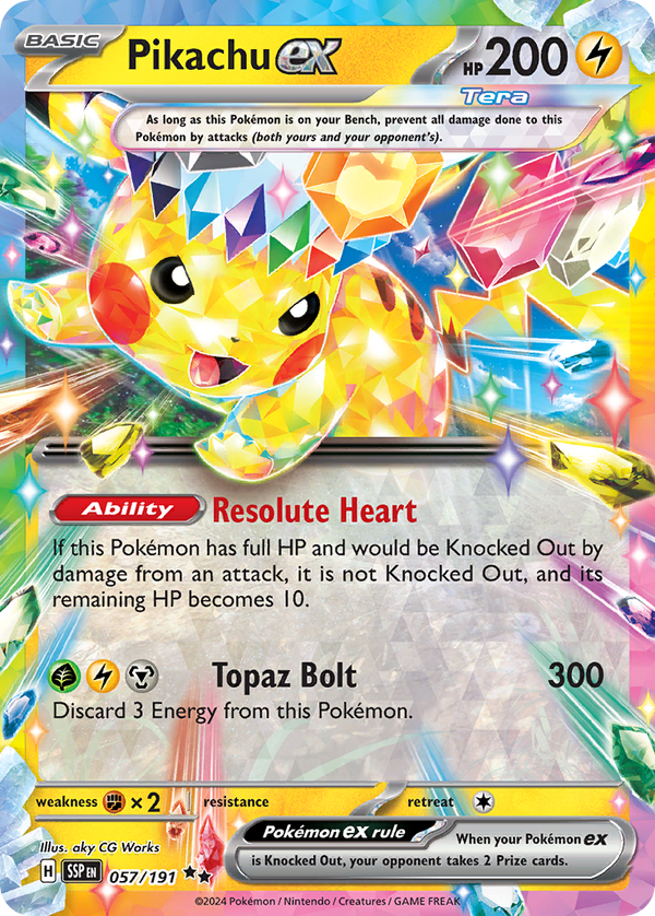 Pikachu EX - Surging Sparks SET-57