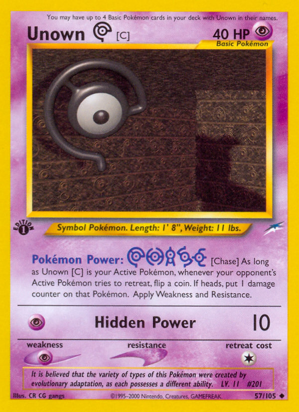 Unown [C] - Neo Destiny SET-57