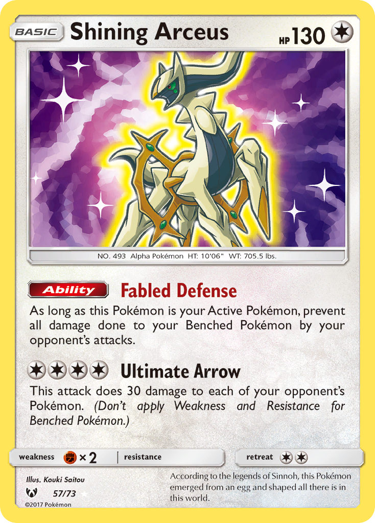 Shining Arceus - Shining Legends SET-57