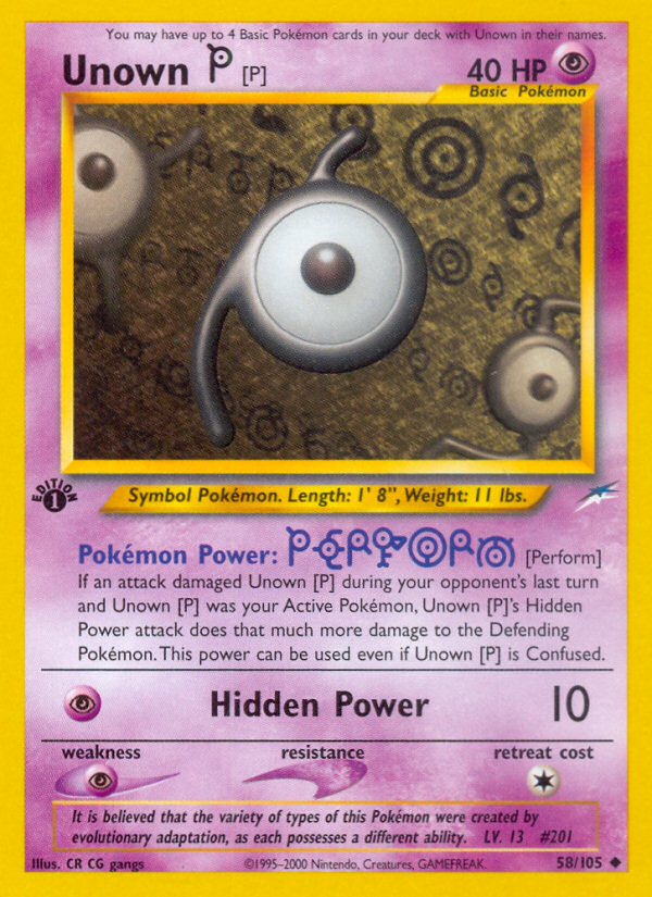 Unown [P] - Neo Destiny SET-58