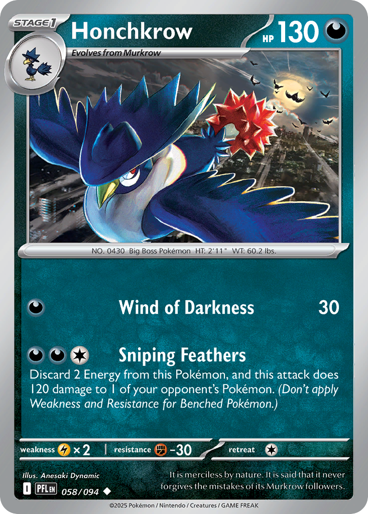 Honchkrow - Phantasmal Flames SET-58