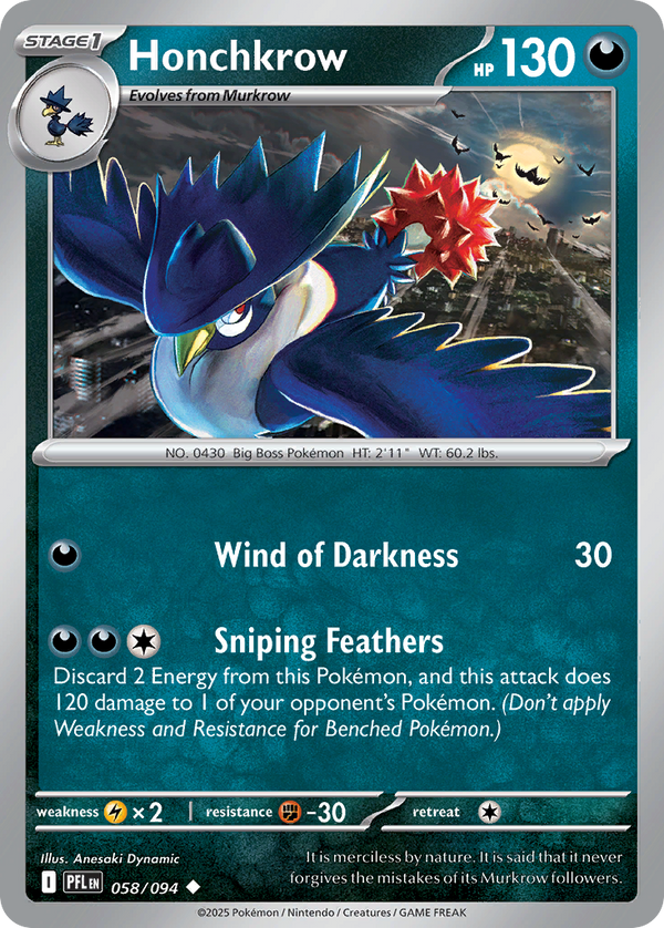 Honchkrow - Phantasmal Flames SET-58