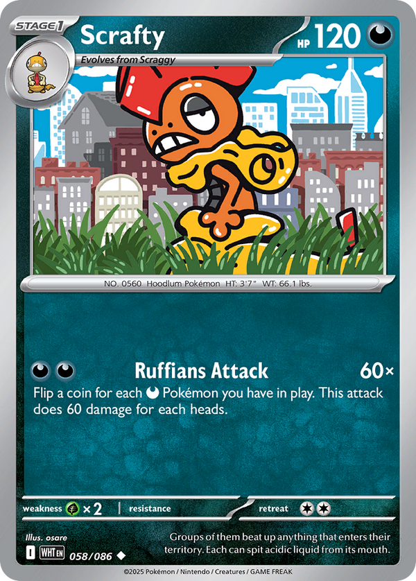 Scrafty - White Flare SET-58