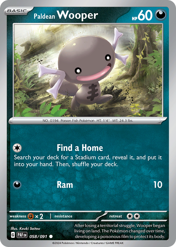Paldean Wooper - Paldean Fates SET-58