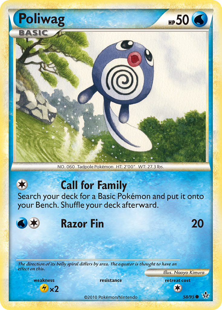 Poliwag - HS Unleashed SET-58