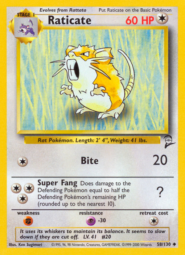 Raticate - Base SET 2-58
