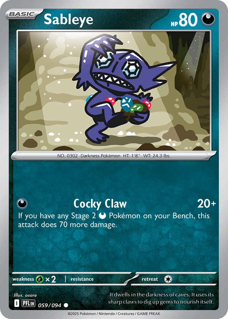 Sableye - Phantasmal Flames SET-59