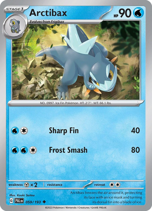 Arctibax (Paldea Evolved SET) (Pokémon) (Stage 1) (Water) (HP: 90) (Uncommon) (PKM Paldea Evolved SET-235)