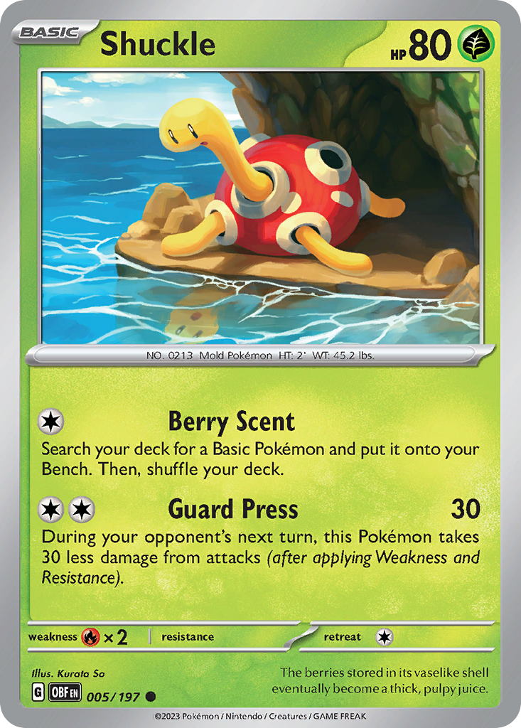 Shuckle - Obsidian Flames SET-5