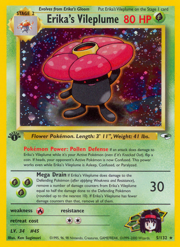 Erika's Vileplume - Gym Heroes SET-5