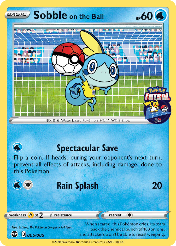 Sobble on the Ball - Pokemon Futsal Collection SET-5
