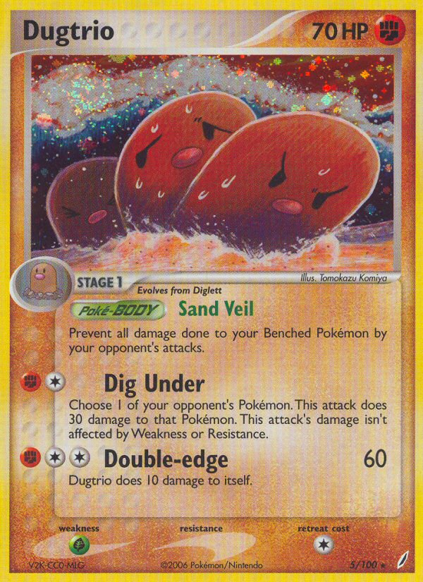 Dugtrio - Crystal Guardians SET-5
