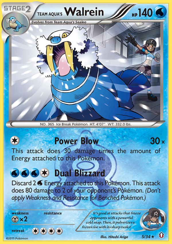 Team Aqua's Walrein - Double Crisis SET-5