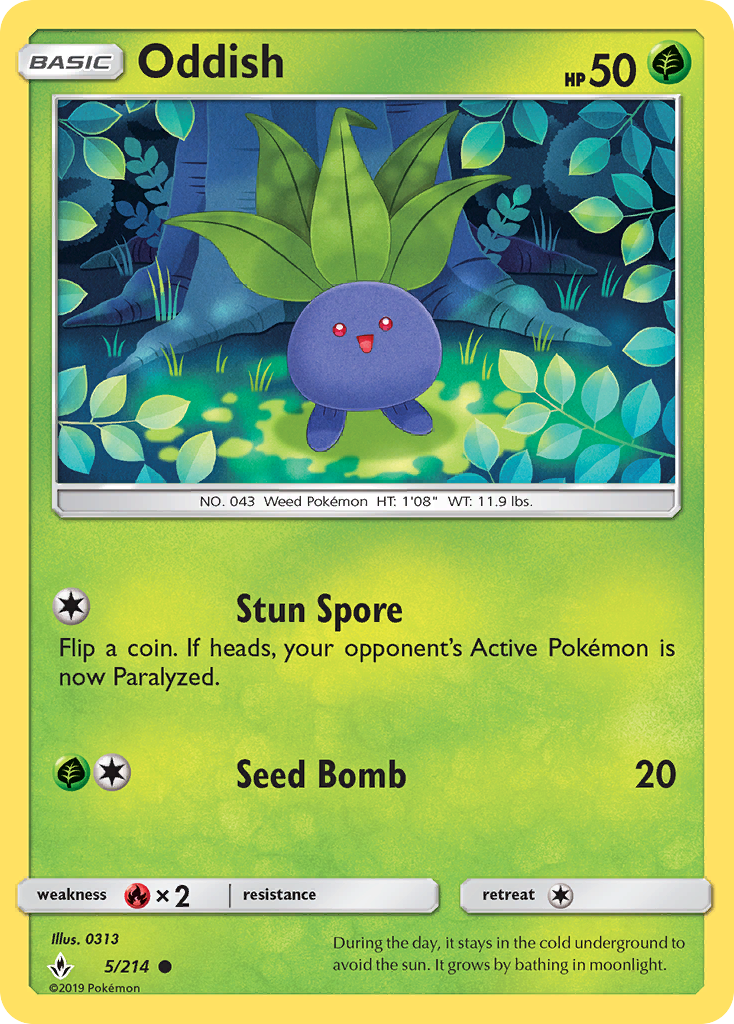 Oddish - Unbroken Bonds SET-5