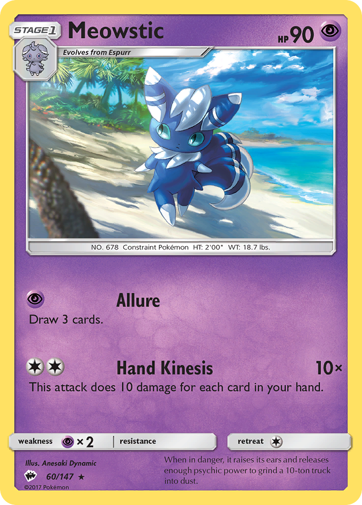 Meowstic - Burning Shadows SET-60