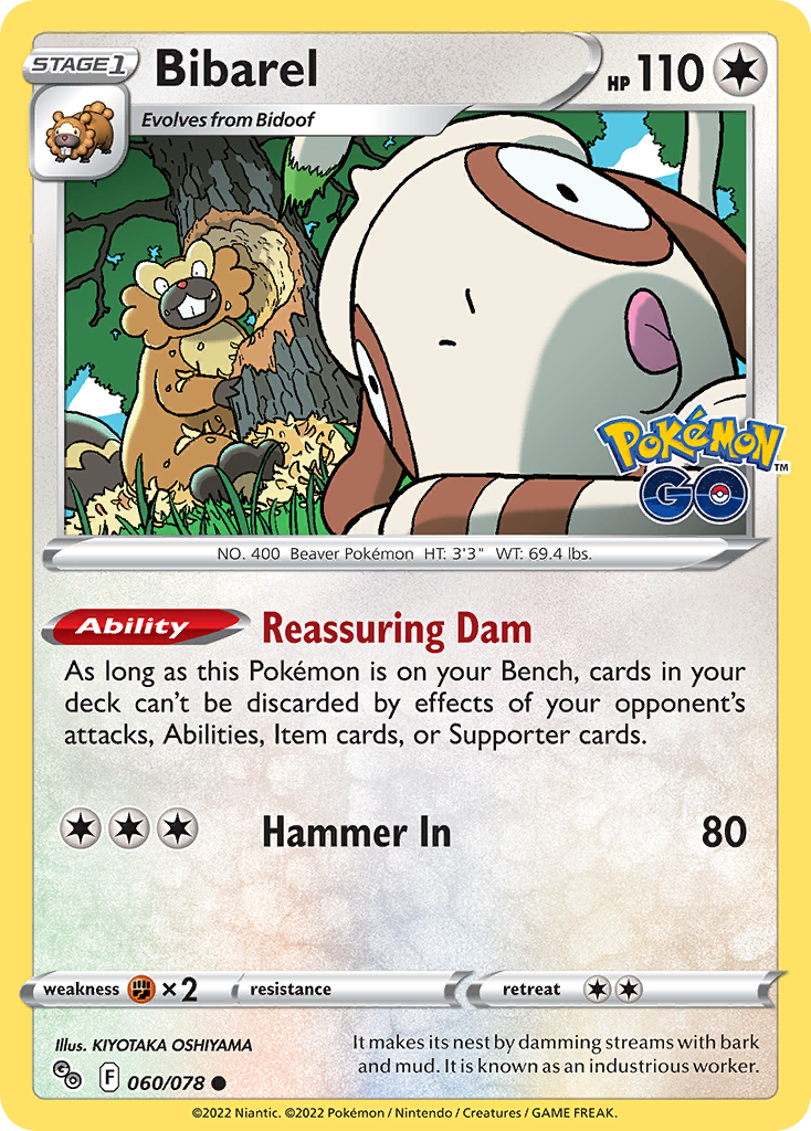 Bibarel - Pokemon GO SET-60