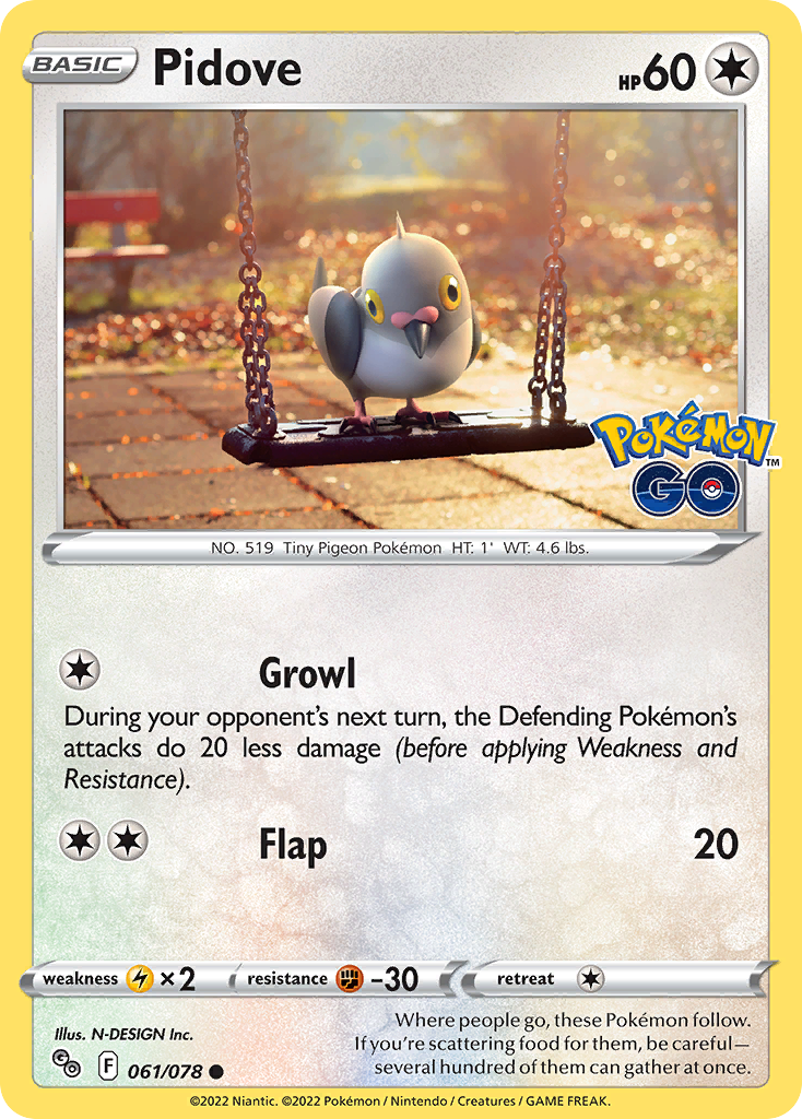 Pidove - Pokemon GO SET-61