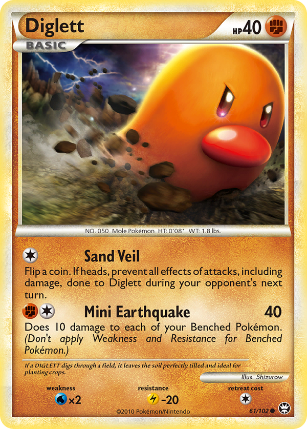 Diglett - HS Triumphant SET-61