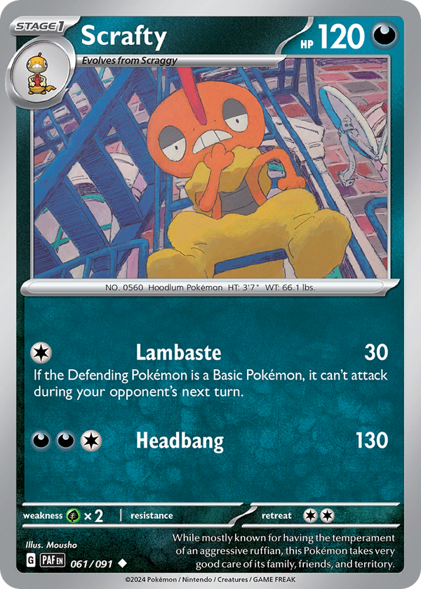 Scrafty - Paldean Fates SET-61