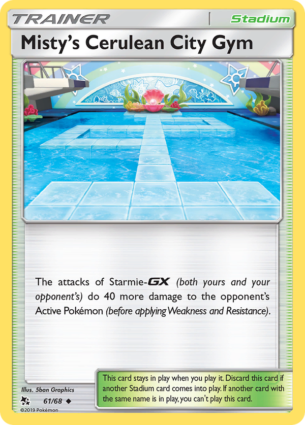 Misty's Cerulean City Gym - Hidden Fates SET-61