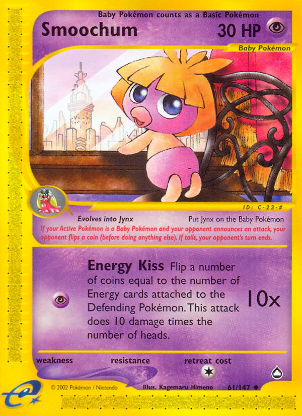 Smoochum - Aquapolis SET-61